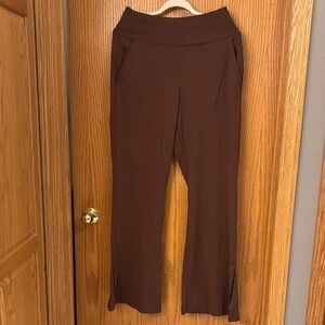 Athleta Chocolate Wide Leg Pants